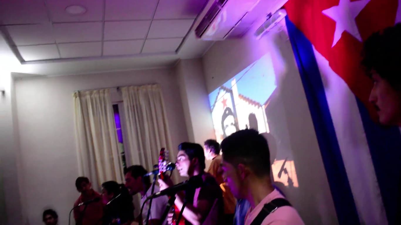 Grupo “28 de Mayo” en el PEÑASCAZO CULTURAL de Solidaridad con Cuba- 8 de dic 2018